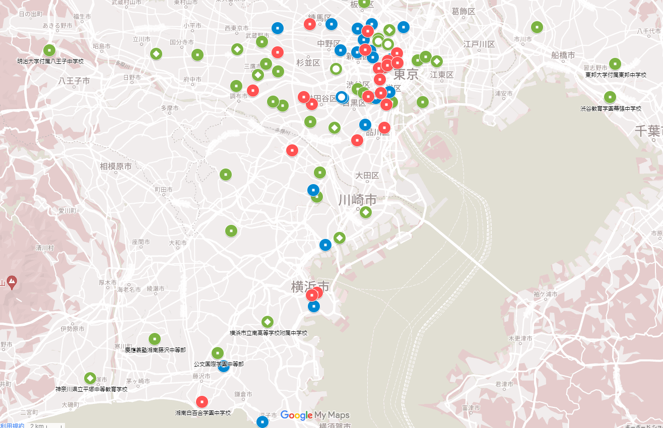 中学受験校MAP